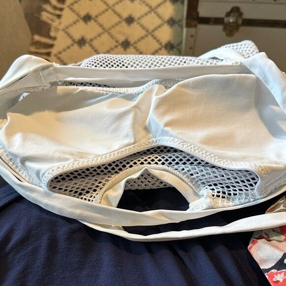 BECCA White Mesh Women's One Piece Bikini Swimsuit - Picture 4 of 4